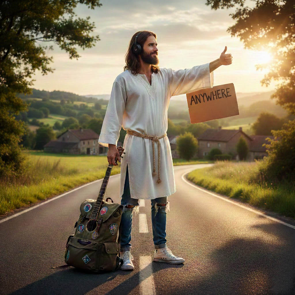 silent-disco-jesus-on-the-road-to-nowhere-.-the european nomad