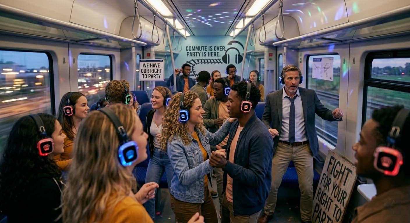 silent disco fight for your right to party 